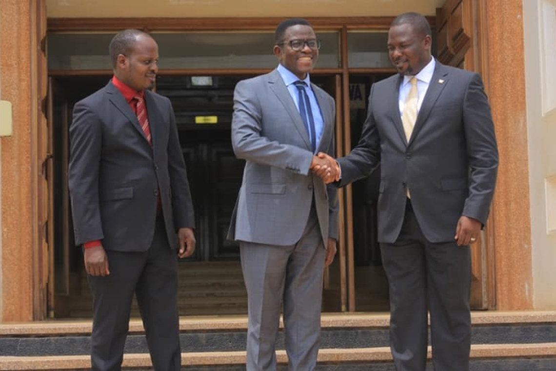 NRM Secretary General Todwong visits Katikkiro Mayiga